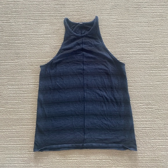 Lululemon Navy and black striped workout tank - Picture 1 of 2